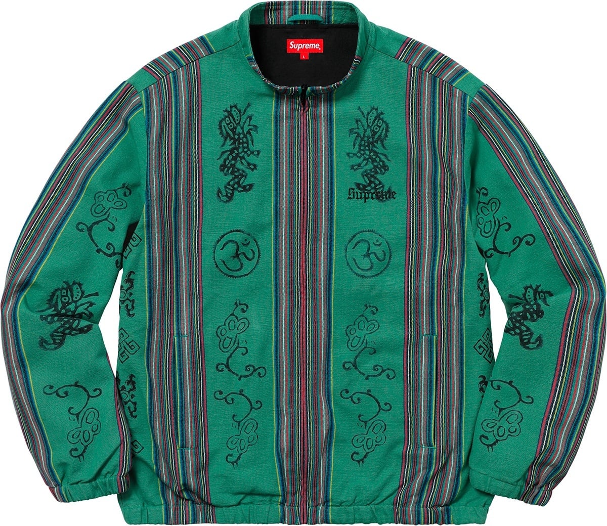 Woven Striped Batik Jacket view 4